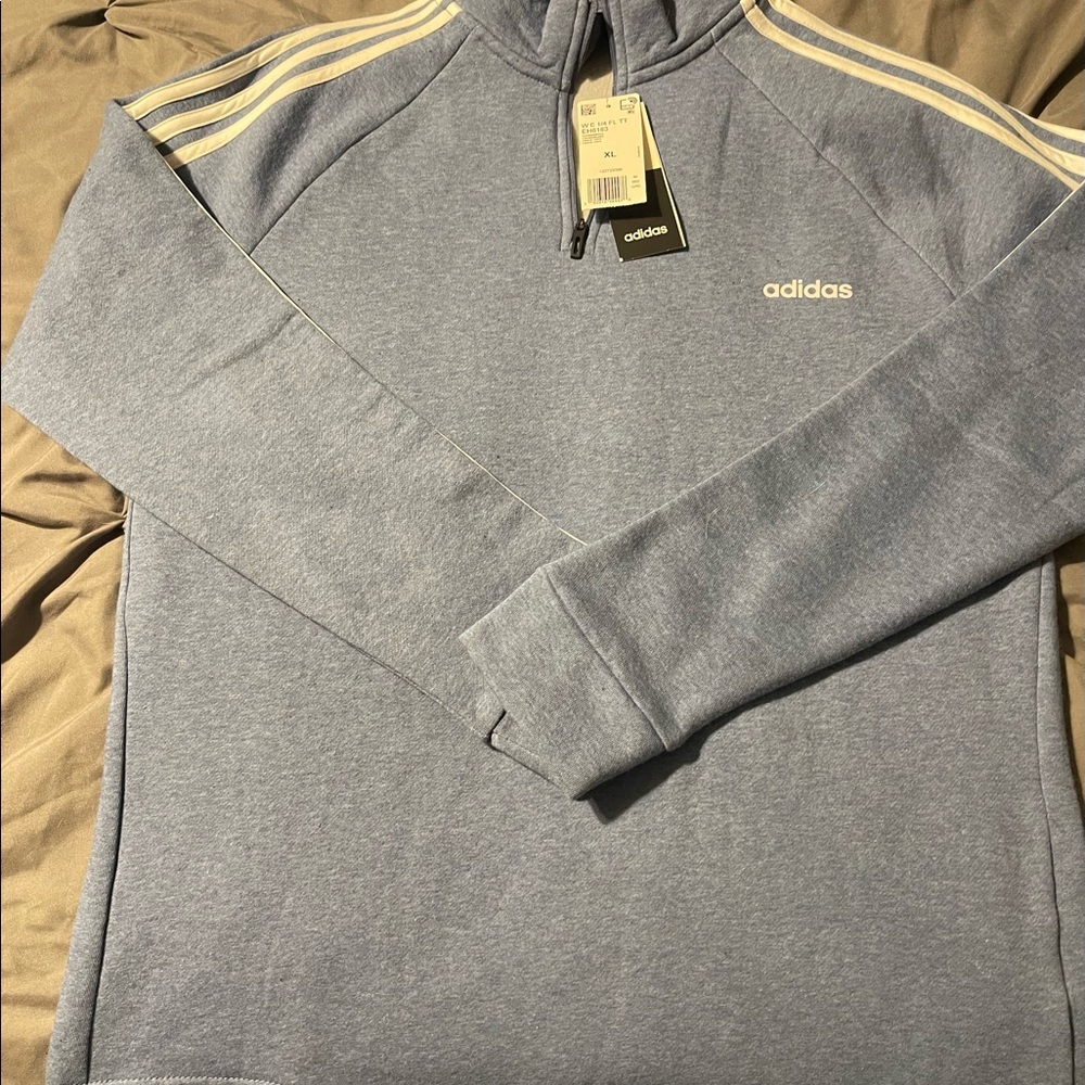 Adidas zip crew fleece